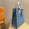 مصمم حقيبة حقيبة Women Women Handbag Carty Denim حقيبة تسوق الأزياء الأزياء