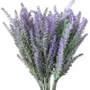 6x Bundles Künstlicher Lavendelstrauß Gefälschter Lavendelstrauß Lila Blumen Künstliche Pflanze Für Hochzeit Home Decor Off207S