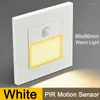 Night Lights PIR Motion Sensor Led Light Recessed Infrared Body Induction Lamp For Steps Ladder Stairs Corridor Bedroom Kitchen