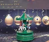 Christmas Decorations Carousel Toy Automatic Merry-Go-Round Music Boxes Wedding Party Birthday Gift Baby Room Decoration Xmas Home Decor