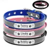 Hundhalsar Leases Reflective Pet Dog Custom Collar Justerbar gratis graverade små medelstora hundar Katter Valp Kattunge halsband Namnplatta ID -tagg