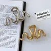 Grampos de cabelo moda metal cobra caranguejo clipe meninas prata cor ouro tubarão hairpins acessórios para mulheres jóias verão