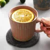 Tasses Tasse en céramique rétro Couple tasse d'eau nordique Drinkware thé cafés cadeau personnalisé tasses de petit déjeuner pour café expresso cadeaux