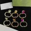 Fashion Letter Earrings Charm Available In 5 Styles Classic Earring for People Matching Hoop Multi-color Selectable235g