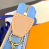 Borsa stilista Il nuovo design ad incastro è una borsa a tracolla in pelle verniciata blu con posizione completa della carta, dimensioni 10X5X4 cm