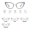 Lunettes de soleil œil de chat pour femmes, monture Anti-lumière bleue, optique de Prescription, montures de lunettes de lecture, 2024