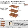 Camp Furniture MOUNTAINHIKER Outdoor Camping Rack Portable Three-tier Easy To Carry Foldable Picnic Barbecue Folding Table