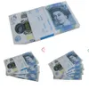 Prop Money Livres britanniques GBP BANK Jeu 100 20 NOTES Authentique Film Edition Films Jouer Fake Cash Casino Po Booth Props192ySWWJBGOPLOX3