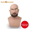 Realmaskmaster mâle latex réaliste adulte silicone masque complet pour homme cosplay masque de fête fétiche vraie peau Y200103284T