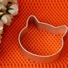 Utensili da cucina natalizi a forma di testa di gatto intero in lega di alluminio fondente per biscotti torta Sugarcraft taglierina a stantuffo B0137340k