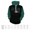 Tasarımcı Erkek Hoodies Sweatshirts Black Green 218 Hip-Hop Rock Özel Desenli Kapaklar Sıradan Athleisure Sports Açık Toptan Hoodie Erkekler Giyim Büyük Boy S-5XL