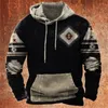 Mens Long Sleeve Hoodie Sweatshirt Vintage Retro Prints Casuals Spring/Fall For Men/Women Outerwear Streetwear Pullover 240131