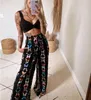 Women's Two Piece Sets Butterfly Print Pants 2 Pecs Suit Fashion-forward Ladies' Pants Classy Trendsetting Contemporary