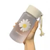 Bouteilles d'eau voyage à thé tasse mignonne grande capacité drinkware bouteille en plastique paille de paille
