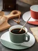 Tazas Platillos Café Japonés Europeo Creativo Taza De Cerámica En bruto Y Juego De Platos Capuchino