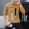 T-shirt a maniche lunghe stampata da uomo primaverile e autunnale per adolescenti, girocollo, fondo, moda, abbigliamento casual da uomo 240119