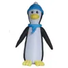 Modèle de pingouin gonflable géant animal, réplique mignonne d'extérieur de 3m 5m de haut, avec ventilateur pour la décoration de défilé de noël, vente en gros