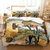 Bedding Sets Duvet Cover Van Gogh The Starry Night Art Ink Painting Abstract Theme For Teens Adult Yellow Moon Polyester Quilt