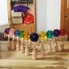 Crystal Ball Kendama oyuncak profesyonel yetenekli hokkabazlık eğitimi çocuklar için geleneksel oyun 240126