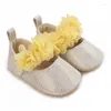 Primi camminatori nati scarpe da principessa per bambini primavera estate con suola morbida per bambini fiore per bambine scarpe singole per bambini oggetti di scena