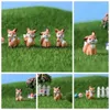 정원 장식 방수 미니 동물 장식 귀여운 마이크로 조경 장식 수지 공예 재미있는 만화 동상 홈 장식