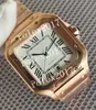 Movimento automatico da uomo 15 Style Super Factory Quadrante bianco 18k in oro rosa inossidabile 100 XL Bracciale in acciaio inossidabile bicolore Orologi da polso Orologio sportivo da uomo