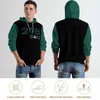 Tasarımcı Erkek Hoodies Sweatshirts Black Green 218 Hip-Hop Rock Özel Desenli Kapaklar Sıradan Athleisure Sports Açık Toptan Hoodie Erkekler Giyim Büyük Boy S-5XL