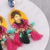 Dingle örhängen oorbellen boho stor ängel pendents tofs för kvinna kristall uttalande mode smycken brincos grossist