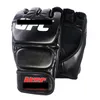 Suotf Black Fighting MMA Boxing Sports Leather Gloves Tiger Muay Thai Fight Box MMA Gloves Boxing Sanda Boxing Glove Pads MMA T191272J