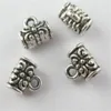 500pcs lot Silver Plated Bail Spacer Beads Charms pendant For diy Jewelry Making findings 5x7mm254V