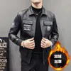 Herren Lederjacken Herbst Winter Casual Motorrad PU Jacke Biker Ledermäntel Markenkleidung Plus Größe S-5XL 240124