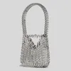 Sacs à bandoulière Sac à épaule à paillettes métalliques IG Qualité Designer de luxe et sacs pour femmes 2023 Nouveau aluminium Seet Silver PursesH24131