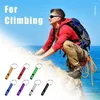 Keychains 6pcs/Bag Aluminium Emergency Whistle Keychain Safety Survival Tool Sturdy Light Keyring Loud Sound Hiking Camping Signal