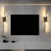Lâmpadas de parede Long LED luminária luminária luz interior sala de estar quarto fundo de tv