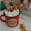 Candela profumata di Natale Creativo fatto a mano Omino di pan di zenzero Marshmallow Aromaterapia Ornamento Regalo Decorazione per la casa 240122