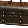 Jewelry Pouches Bags Retro Treasure Chest Vintage Wooden Storage Box Antique Style Organizer For Wardrobe Trinket Buckle1235n