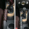 Pokrywa kierownicy Zestaw automatycznego pokrętła i ręcznego PU (czerwony czarny)