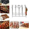 Verktyg luft fryer grill rack ugn tillbehör rostfritt stål vertikala kebabs grill bbq stick bake nål kök hushåll