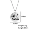 Pendentif Colliers 1pc en acier inoxydable aigle délicat mode tête d'oiseau pendentifs pour hommes femmes F1479