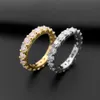 Charmante Ring Sieraden 925 Sterling Zilver Pass Test 3mm Ronde Moissanite Diamanten Ring voor Mannen Vrouwen Leuk Gift232h