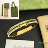 Estilo clássico designer marca banhado a ouro pulseira caixa embalagem amor jóias feminino charme prata pulseiras de aço inoxidável