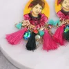 Boucles d'oreilles pendantes Oorbellen Boho grand ange pendentifs gland pour femme cristal déclaration bijoux de mode Brincos vente en gros