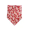 Dog Apparel 30/50pcs Bandana Summer Fruit Style Pet Bib Scarf Triangle Puppy Soft Cotton Bandanas