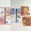 Vente en gros 50% taille Euro Prop pince à billets portefeuille copie jeux fausse note EUR 100 50 billets papier jouer billets de banque accessoires de filmG2RCMOQC