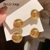 Orecchini a bottone Gioielli placcati in oro per donne Orecchini Piercing Accessori Gioielli Cerchi di dichiarazione Moda