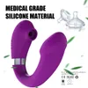 Zuigen Dildo Vibrator 10 Intense Modus Speeltjes voor Vrouwen G Spot Clitoris Stimulator Dubbele Penetratie U-vorm Volwassen SexToys 240129