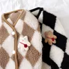 Dog Apparel Fashion Plaid Fleece Pet Puppy Clothes Coat Jack Bear Vest Dogs Clothing Outfits Cute Winter Yorkies Costume