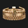 Armband Luxury Crown Roman Siffer Armband 12mm Watch Band Rostfritt stål Dudes Rollie Hip Hop Macrame Armband Armbands Män smycken