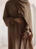 Etniska kläder eid huva en bit jilabab muslimska kvinnor hijab klänning bön plagg abaya long khimar ramadan klänning abayas islamiska kläder