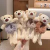 Accessori per capelli Elastico per orso simpatico cartone animato per ragazze Peluche coda di cavallo Cravatta per coniglio Anello elastico Copricapo per bambini